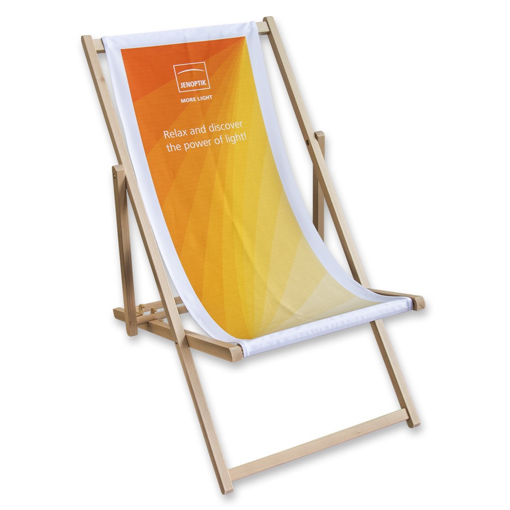 Liegestuhl gelb/orange 