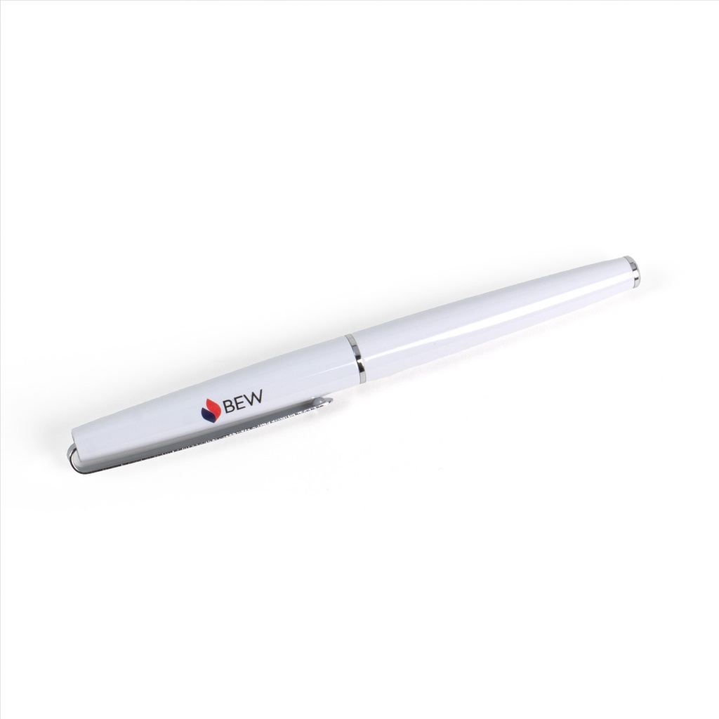 ETERNITY Rollerball weiß mit 3-fbg. BEW Logo