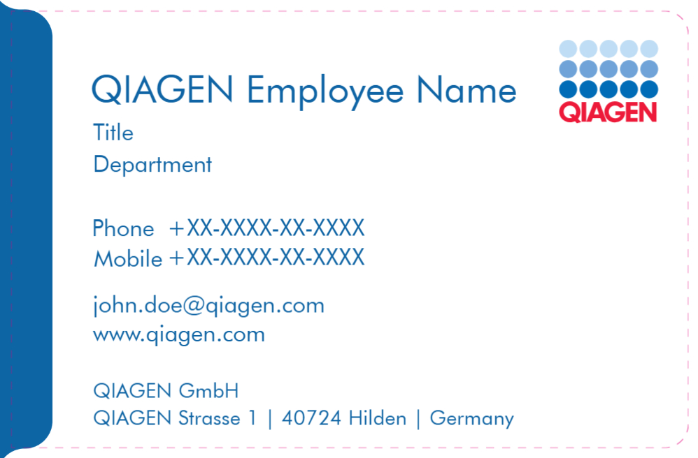 Visitenkarte QIAGEN