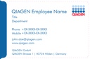 Visitenkarte QIAGEN