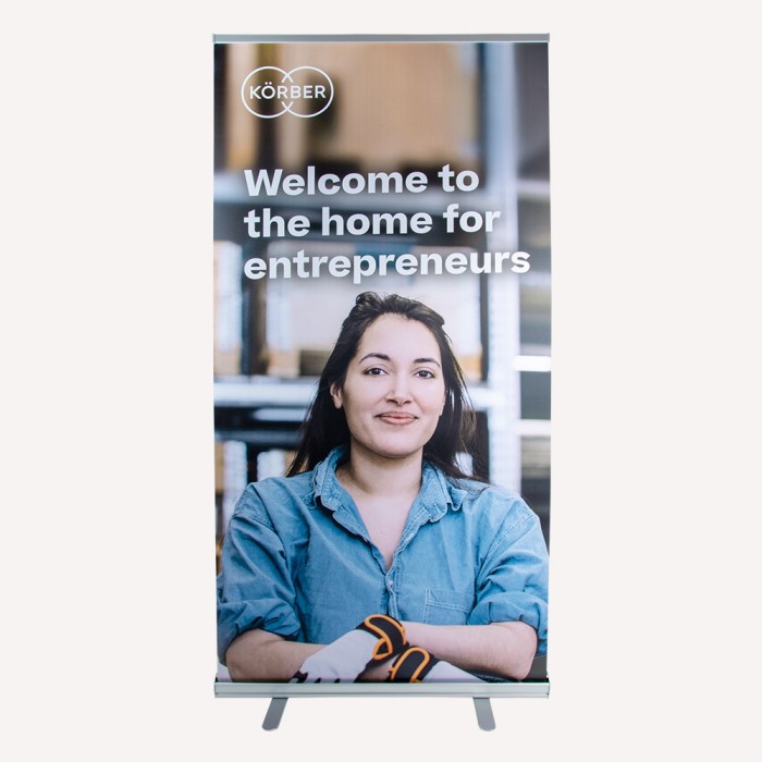 Roll up Banner "Frau" (Auslaufartikel!)