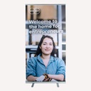 Roll up Banner "Frau" (Auslaufartikel!)