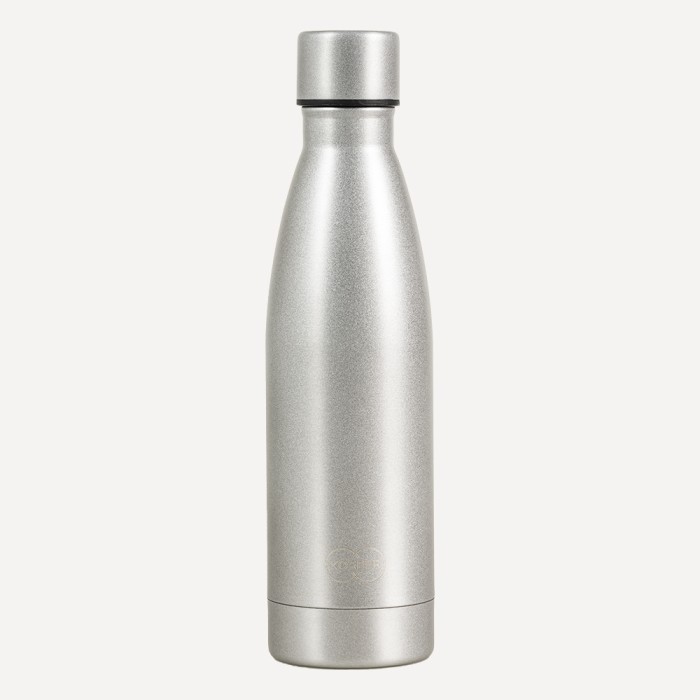 Vakuum Flasche RCS recycelt, grau