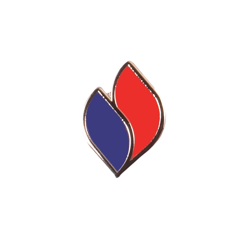 BEW-Pin "Flamme" mit Butterfly-Verschluss