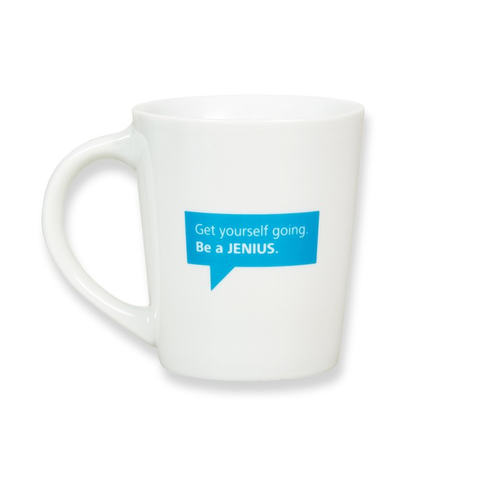 Porzellanbecher blau 