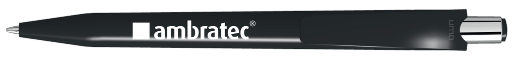 Druckkugelschreiber, schwarz "ambratec"