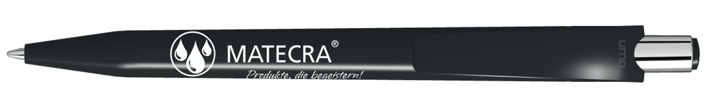 Druckkugelschreiber, schwarz "Matecra"