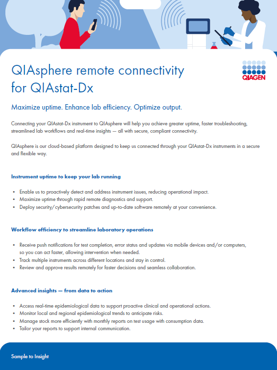Instrument Services QIAsphere QIAstat-Dx Flyer English ROW 0126