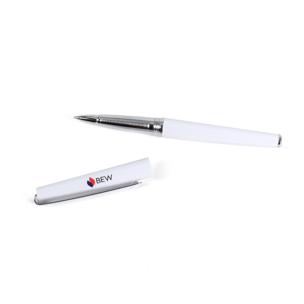 ETERNITY Rollerball weiß mit 3-fbg. BEW Logo