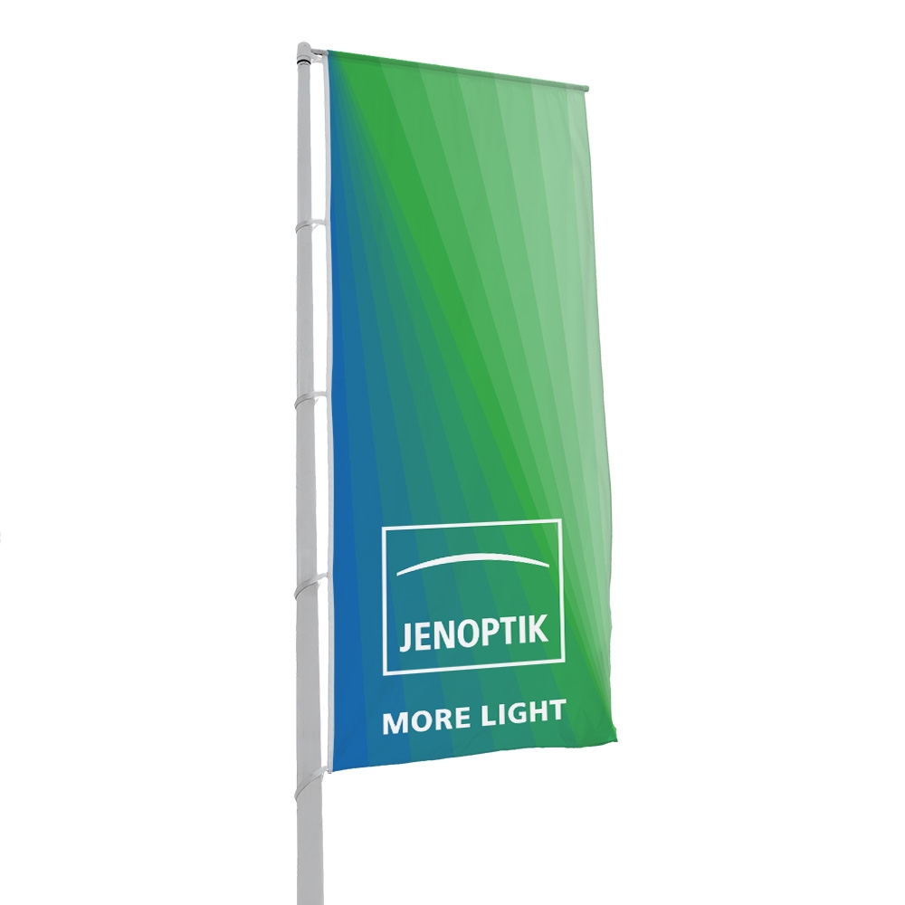 Hochwertige Hochformatflagge
